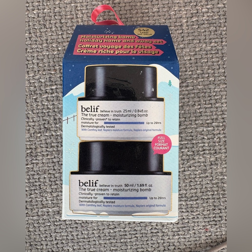 Belif The True Cream Moisturizing Bomb Set 50ml + 25ml Full Size Duo Hydrating